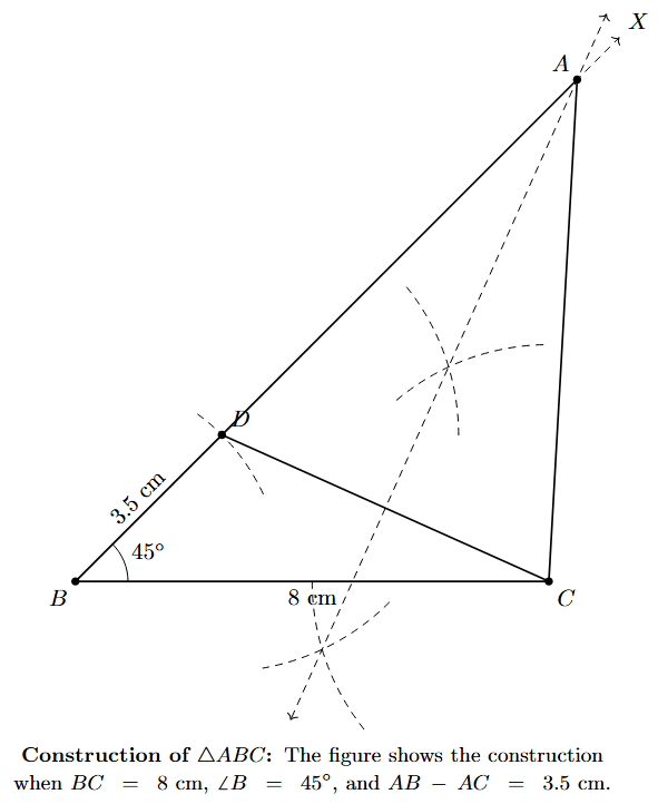 Step 6 Step 6: A and C are joined to form the required triangle ABC.